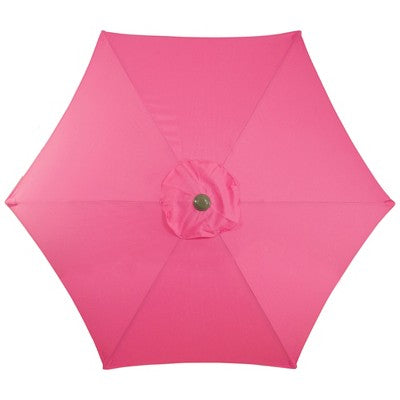  Northlight 7.5' Outdoor Patio Market Umbrella With Hand Crank - Pink