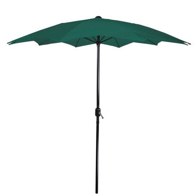  Northlight 8.5ft Outdoor Patio Lotus Umbrella With Hand Crank, Green