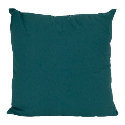  Northlight 17" Square Tropical Leaf Canvas Indoor Throw Pillow - Teal Green