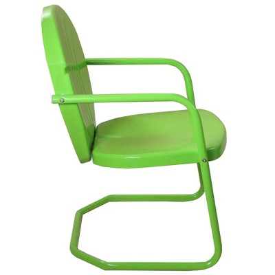  Northlight 34-Inch Outdoor Retro Tulip Armchair, Lime Green