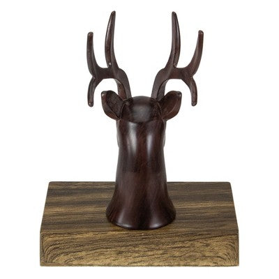  Northlight 7.5" Brown Marbled Buck Deer Head Christmas Stocking Holder