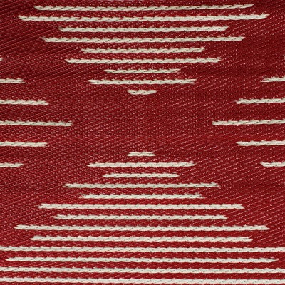  Northlight 4' X 6' Red And Beige Pattern Rectangular Outdoor Area Rug