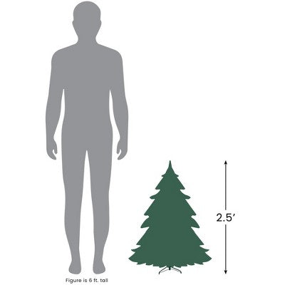  Northlight 2.3 FT Balsam Pine Medium Artificial Christmas Tree - Unlit