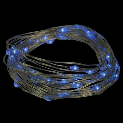  Northlight 50-Count Blue LED Micro Fairy Christmas Lights - 16ft, Copper Wire