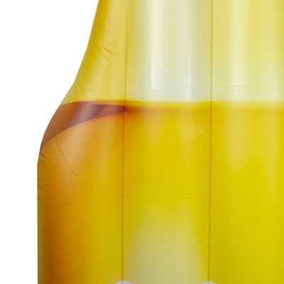  Northlight 86" Corona Yellow And Blue Inflatable Beer Bottle Pool Float