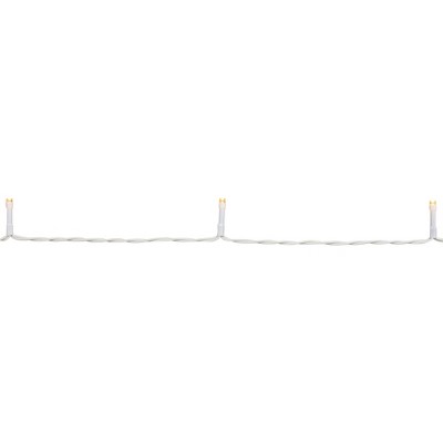  Northlight Battery Operated Wide Angle LED Christmas Lights - Warm White - 9.5' White Wire - 20ct