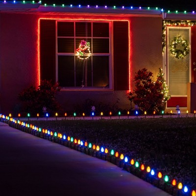  Northlight C7 And C9 Outdoor Christmas Light Stakes - 5" - Black - 100pc