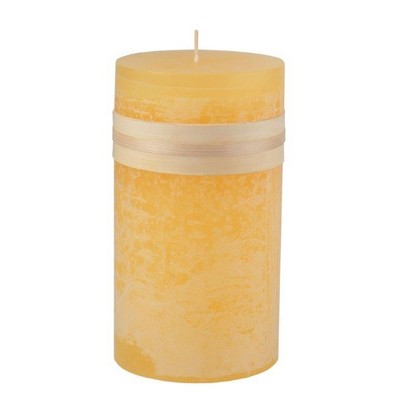  Northlight 6" Yellow Traditional Cylindrical Pillar Candle