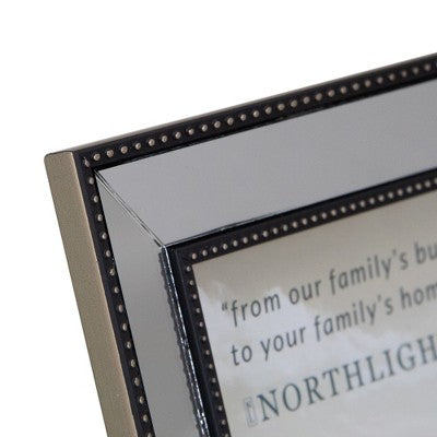  Northlight Black And Silver Mirrored Photo Frame For 8" X 10" Photo