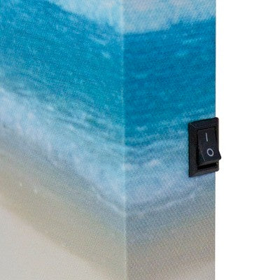  Northlight 23.5" Corona Beer Tropical Beach Scene Lighted Canvas Wall Art