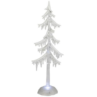 Northlight LED Lighted Acrylic Icicle Tree Christmas Decoration - 14"