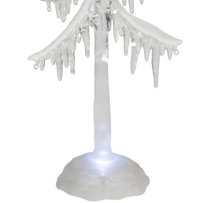  Northlight LED Lighted Acrylic Icicle Tree Christmas Decoration - 14"