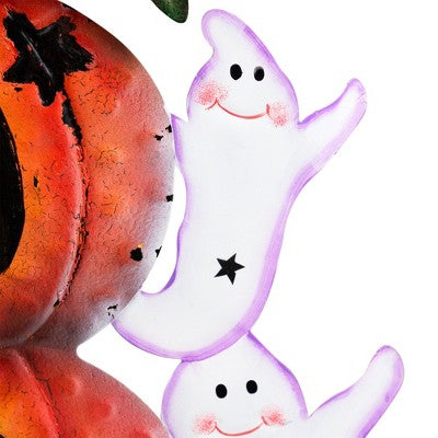 Northlight Stacked Pumpkins "Boo" Halloween Decoration - 33"