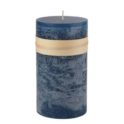  Northlight 6" Navy Blue Traditional Cylindrical Pillar Candle