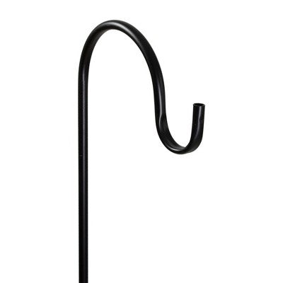 Northlight 36” Black Metal Shepard’s Hook Outdoor Garden Stake