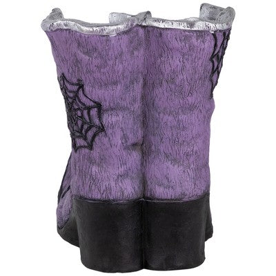  Northlight Ceramic Witch's Boots Halloween Decoration - 15" - Purple