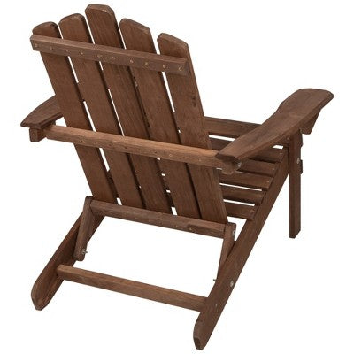  Northlight 36" Brown Classic Folding Wooden Adirondack Chair