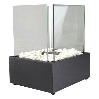  Northlight 11.5" Bio Ethanol Ventless Portable Tabletop Fireplace With Flame Guard