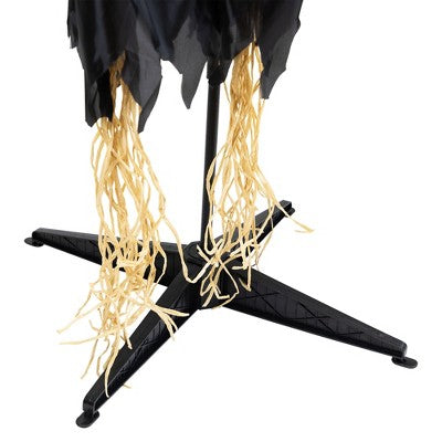  Northlight Lighted And Animated Jack-O'-Lantern Scarecrow Halloween Decoration - 6'