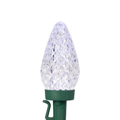  Northlight Patriotic LED C9 Faceted Christmas Lights - Red, White And Blue - 66' Green Wire - 100ct