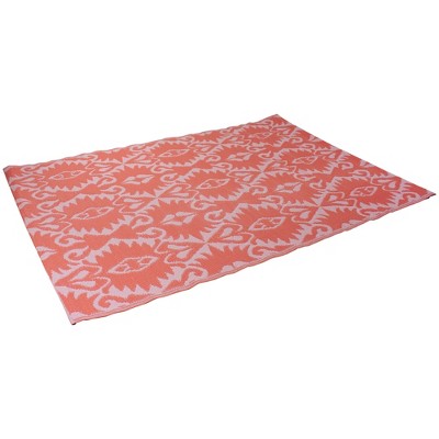  Northlight 4' X 6' Pink Abstract Pattern Rectangular Outdoor Area Rug