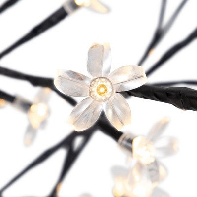  Northlight 4' LED Lighted Sakura Cherry Blossom Artificial Flower Tree - Warm White Lights