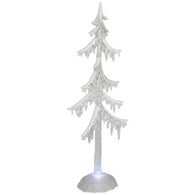  Northlight LED Lighted Acrylic Icicle Tree Christmas Decoration - 14"