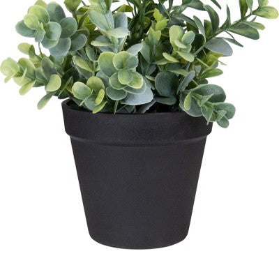  Northlight 10" Green Artificial Melia Azedarach Plant In Black Pot