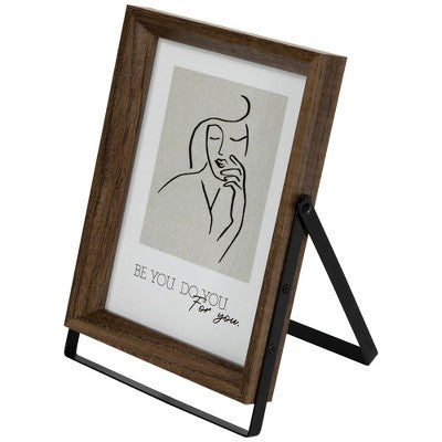  Northlight Wooden Picture Frames With Display Stand - For 5" X 7" Photo - Set Of 2
