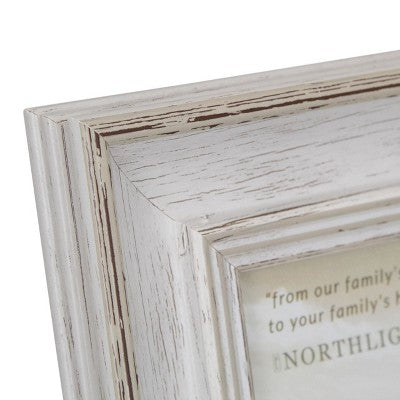  Northlight 4" X 6" Weathered Finish Photo Picture Frame - White