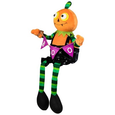  Northlight Jack O Lantern Halloween Decoration With Boo Banner- 14"