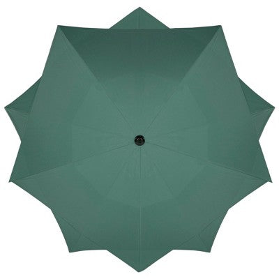  Northlight 8.5ft Outdoor Patio Lotus Umbrella With Hand Crank, Green