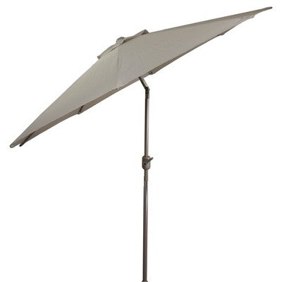  Northlight 9ft Outdoor Patio Market Umbrella With Hand Crank And Tilt - Taupe