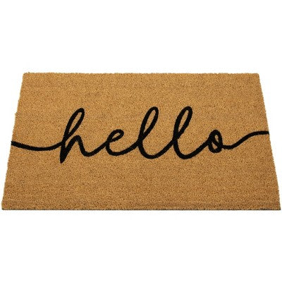  Northlight Natural Coir "Hello" Outdoor Doormat 18" X 30"