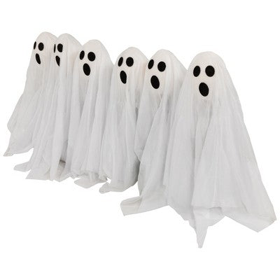  Northlight LED Lighted Ghost Halloween Outdoor Pathway Markers - 30" - Set Of 6