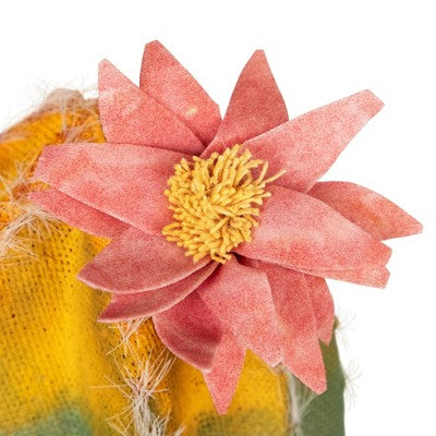  Northlight 8.5" Flowering Cactus Artificial Plant Table Top Decoration - Green/Yellow