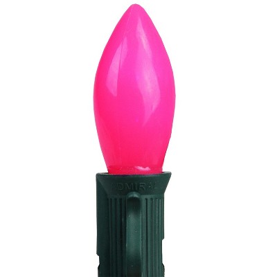  Northlight Pack Of 4 Opaque Pink C9 LED Christmas Replacement Bulbs