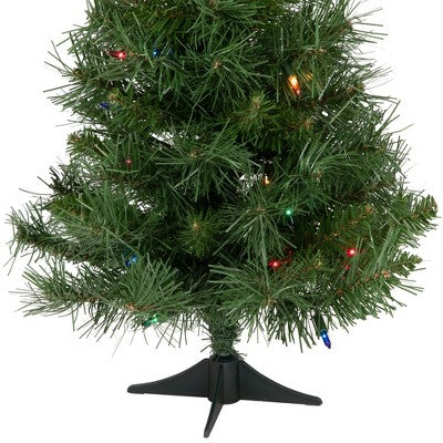  Northlight Pre-Lit Medium Royal Pine Artificial Christmas Tree - 2' - Multicolor Lights