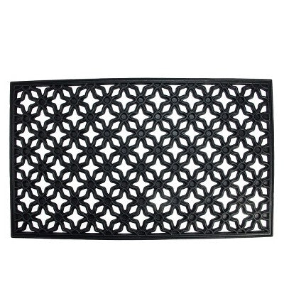  Northlight Elegant Quatrefoil Rectangular Door Mat 30" X 18"
