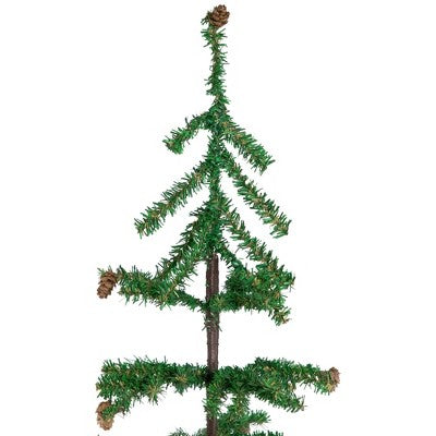  Northlight Medium Artificial Christmas Tree With Mini Pine Cones In Burlap Base - 3' - Unlit