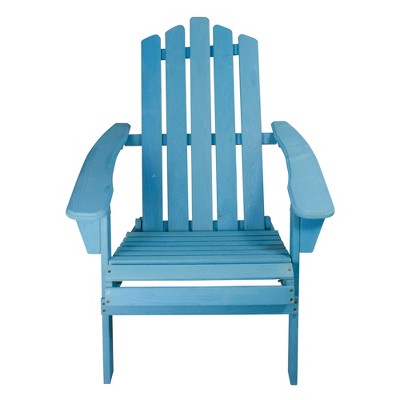  Northlight 36" Blue Classic Folding Wooden Adirondack Chair