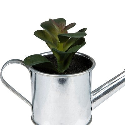  Northlight Atlantis Artificial Succulent Plant In Watering Can - 6"