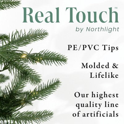  Northlight Real Touch™️ Winter Greenery With Pinecones Artificial Christmas Wreath - 18" - Unlit