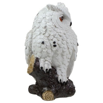  Northlight 6" White Owl Perched On A Branch Outdoor Garden Statue