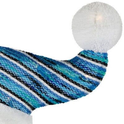  Northlight Lighted Snowman With Snowball Outdoor Christmas Decoration - 36.25" - Clear Lights