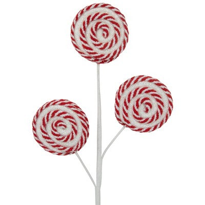  Northlight 17" Candy Cane Lollipops Decorative Christmas Spray