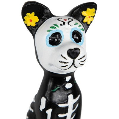  Northlight 5" Black Day Of The Dead Skeleton Dog Figurine Decoration
