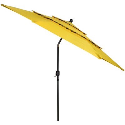  Northlight 9.75ft Outdoor Patio Market Umbrella With Hand Crank And Tilt, Yellow