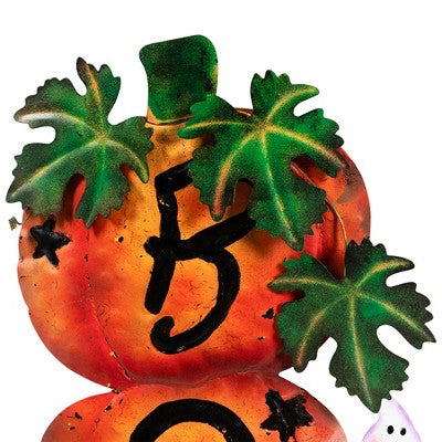  Northlight Stacked Pumpkins "Boo" Halloween Decoration - 33"