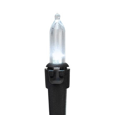 Northlight LED Mini Christmas Lights - Pure White - 33' Black Wire - 100ct